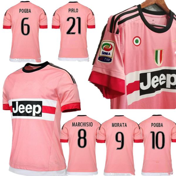 retro soccer jersey 2015 16 juventus pogba dybala manezukic morata higuain pink juven football shirts serie a italian champions coppa italia, Black;yellow 
retro soccer jersey 2015 16 juventus pogba dybala manezukic morata higuain pink juven football shirts serie a italian champions coppa italia, Black;yellow