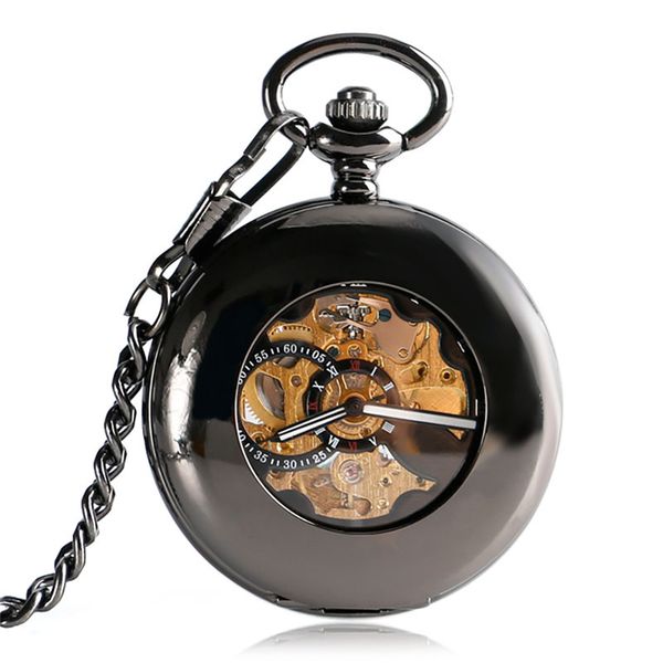 silver/bronze/black pocket watch luxury smooth case rome numerals automatic mechanical watches fob pendant chain, Slivery;golden
silver/bronze/black pocket watch luxury smooth case rome numerals automatic mechanical watches fob pendant chain, Slivery;golden