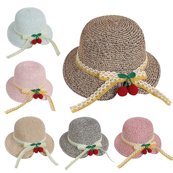 2020 girls summer new hats straw baby sun hat with lace bow cherry kids summer hat wave brim sunbonnet children straw hats, Yellow
2020 girls summer new hats straw baby sun hat with lace bow cherry kids summer hat wave brim sunbonnet children straw hats, Yellow