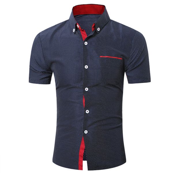 men summer casual slim short sleeve solid shirts beach blouse hawaiian camisa masculina camisas hombre streetwear 2020, White;black
men summer casual slim short sleeve solid shirts beach blouse hawaiian camisa masculina camisas hombre streetwear 2020, White;black