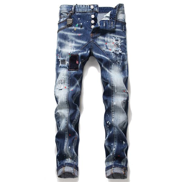 mens designer jeans black luxury ripped skinny biker moto pants pour hommes men s hip hop style denim rock revival best, Blue
mens designer jeans black luxury ripped skinny biker moto pants pour hommes men s hip hop style denim rock revival best, Blue