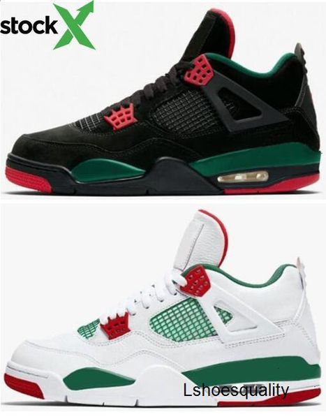 4 4s black pizzeria white pizzeria italy gc black green red white jordon basketball shoes men sports sneakers with box
4 4s black pizzeria white pizzeria italy gc black green red white jordon basketball shoes men sports sneakers with box