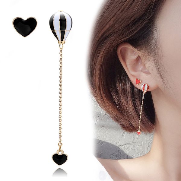 ravimour air balloon long earrings for women korean asymmetric heart gold chain statement dangle earring fashion ear jewelry, Silver
ravimour air balloon long earrings for women korean asymmetric heart gold chain statement dangle earring fashion ear jewelry, Silver