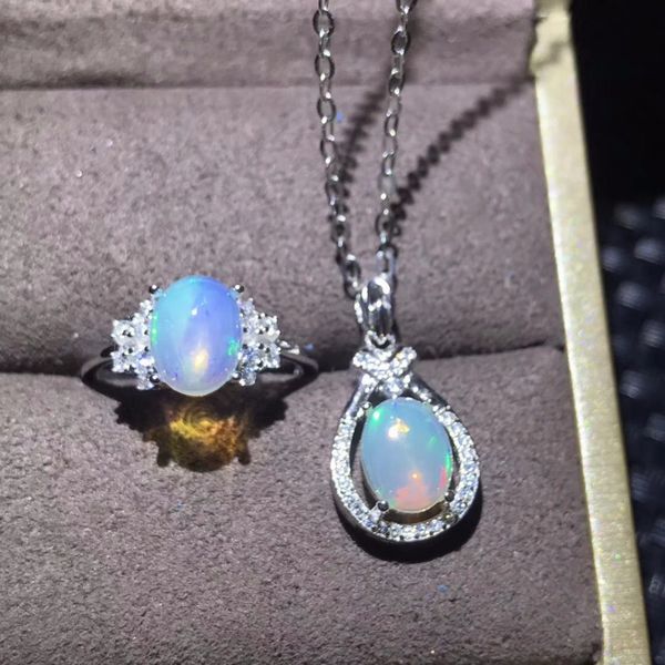 natural opal set, transform color, glamour fashion, popular gems, ladies' favorite, 925 silver send chain, Black
natural opal set, transform color, glamour fashion, popular gems, ladies' favorite, 925 silver send chain, Black
