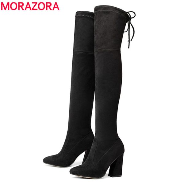morazora russia women boots faux suede stretch woman over the knee boots fashion autumn winter high heels thigh high, Black
morazora russia women boots faux suede stretch woman over the knee boots fashion autumn winter high heels thigh high, Black