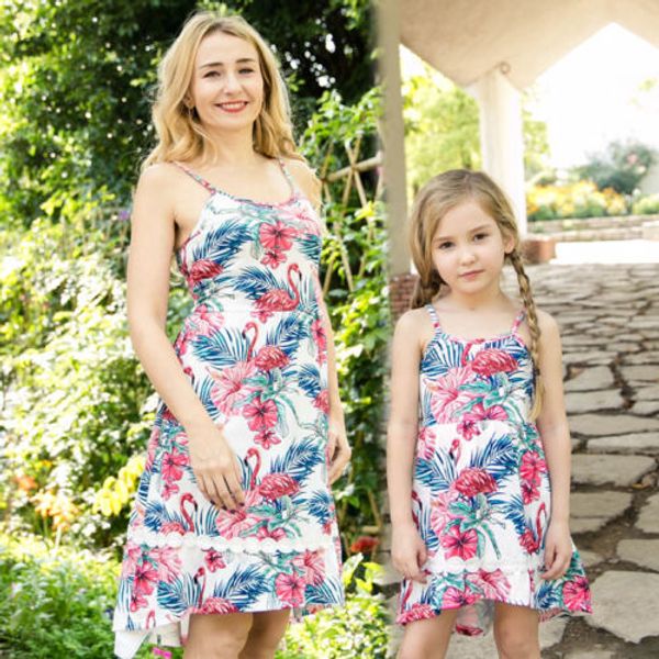 mother daughter matching clothes flamingos dress mom kids printed summer strap dresses sundress outfits, Blue
mother daughter matching clothes flamingos dress mom kids printed summer strap dresses sundress outfits, Blue