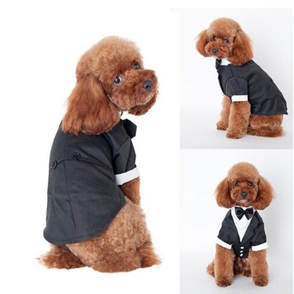 dog clothes pet wedding suit tuxedo wedding suit dapper dog pet costume with bow supplies - black (size s-xl
dog clothes pet wedding suit tuxedo wedding suit dapper dog pet costume with bow supplies - black (size s-xl
