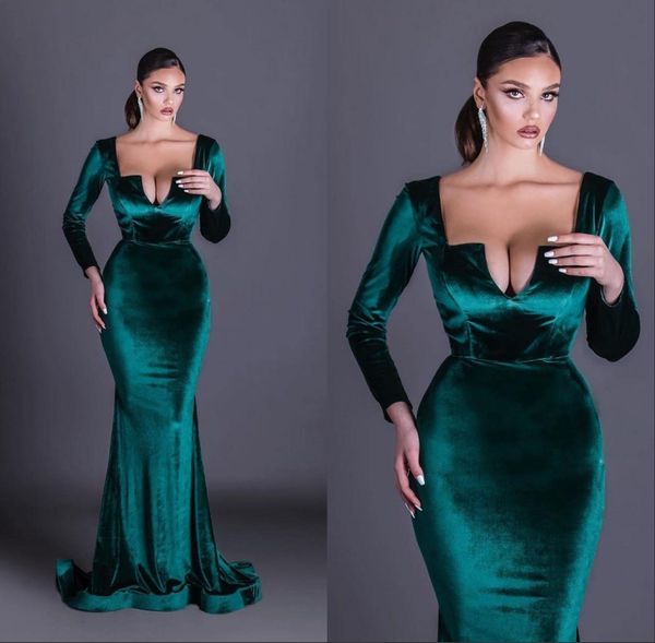 2020 arabic aso ebi hunter green evening dresses mermaid long sleeves prom dresses formal party second reception gowns zj447, Black;red
2020 arabic aso ebi hunter green evening dresses mermaid long sleeves prom dresses formal party second reception gowns zj447, Black;red