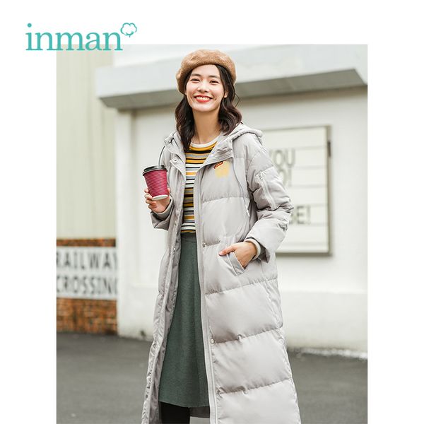 inman 2018 winter new arrival hooded warm light and thin korean long woman down coat, Black
inman 2018 winter new arrival hooded warm light and thin korean long woman down coat, Black