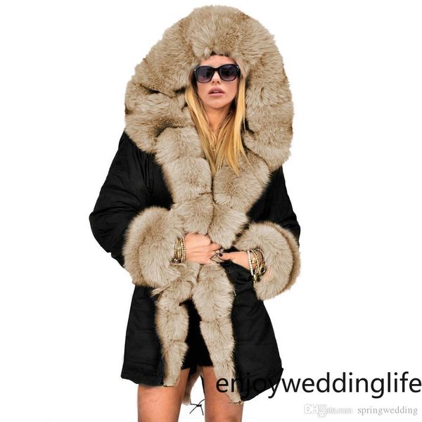 new arrival faux fur women winter warm coats parkas hooded long overcoats women belt string style coats fs4485, Black
new arrival faux fur women winter warm coats parkas hooded long overcoats women belt string style coats fs4485, Black