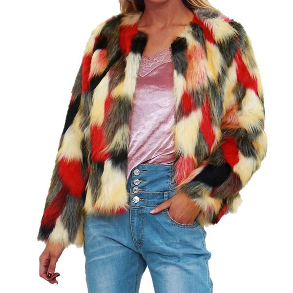 winter coat plus size 2019 women thick warm colorful faux fur coat chic jacket cardigan outerwear cocktail new arrived, Black
winter coat plus size 2019 women thick warm colorful faux fur coat chic jacket cardigan outerwear cocktail new arrived, Black