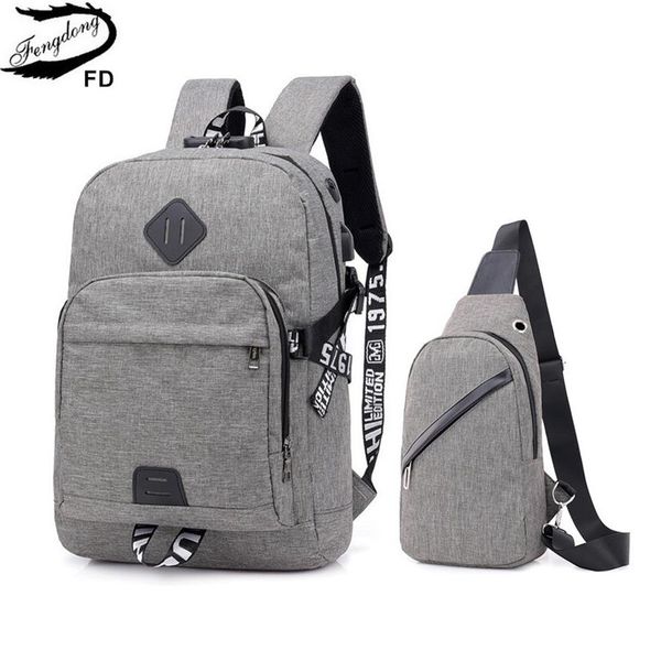 fengdong teen boys school backpack anti theft simple school bags for men password lock lapbackpack usb chest bag set bagpack y200706
fengdong teen boys school backpack anti theft simple school bags for men password lock lapbackpack usb chest bag set bagpack y200706