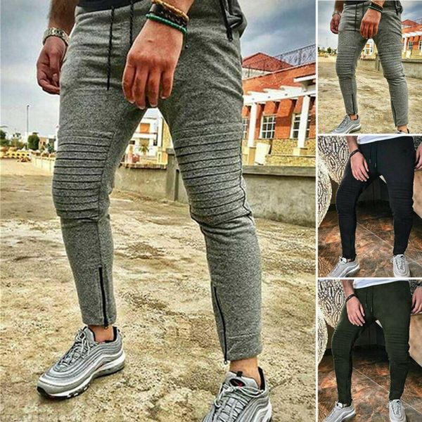 2019 fashion men tracksuit pencil pant gym slim fit cargo combat long pants casual jogger pencil trousers, Black
2019 fashion men tracksuit pencil pant gym slim fit cargo combat long pants casual jogger pencil trousers, Black