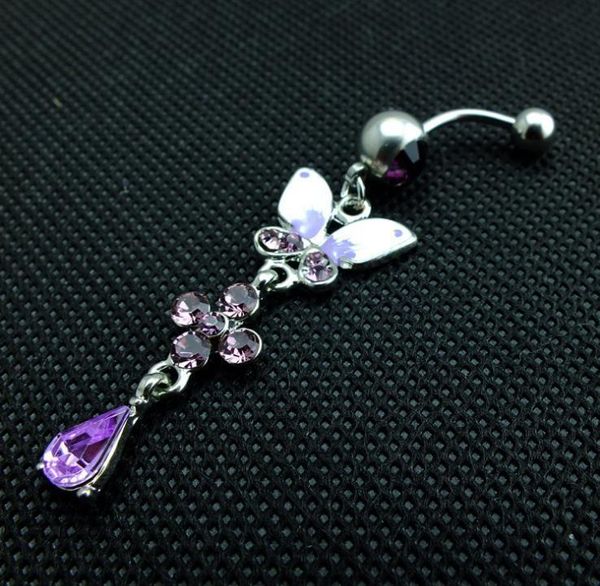 d0004 ( 1 color ) purple color nice belly ring nice bowknot style belly ring with piercing body jewlery navel belly ring body jewelry, Silver
d0004 ( 1 color ) purple color nice belly ring nice bowknot style belly ring with piercing body jewlery navel belly ring body jewelry, Silver