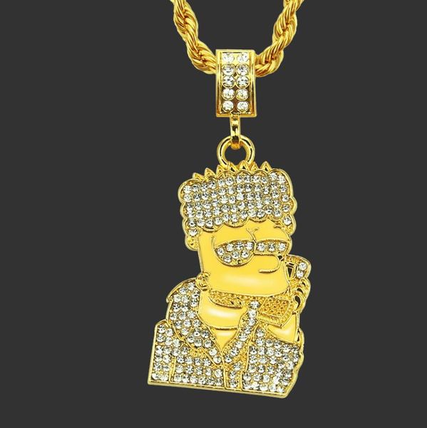 jewelry hip hop necklace cartoon character crystal pendant necklace for fashion of shipping, Silver
jewelry hip hop necklace cartoon character crystal pendant necklace for fashion of shipping, Silver
