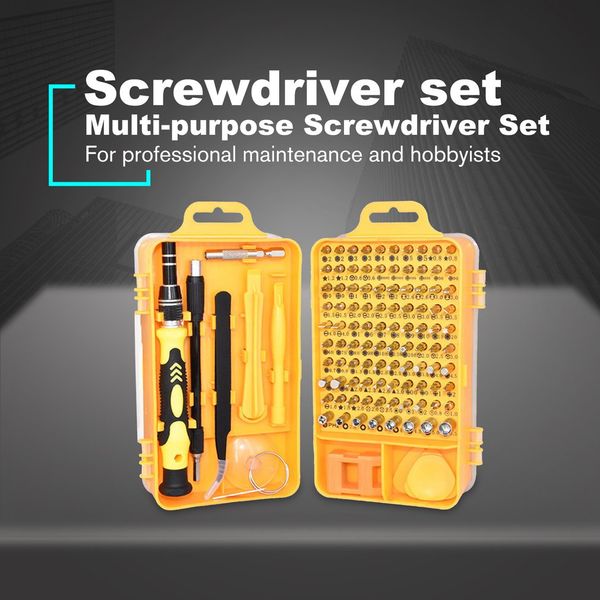 115pcs precision multi-purpose screwdriver bit set for mobile phone computer pc repair disassemble part replacement tools
115pcs precision multi-purpose screwdriver bit set for mobile phone computer pc repair disassemble part replacement tools