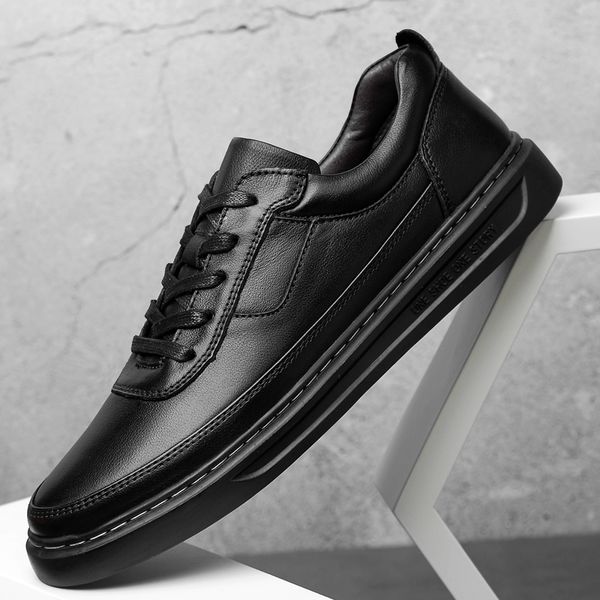 genuine leather casual shoes men lace up oxfords men shoes handmade sewing dress outdoor zapatos youthful sneakers a4, Black
genuine leather casual shoes men lace up oxfords men shoes handmade sewing dress outdoor zapatos youthful sneakers a4, Black