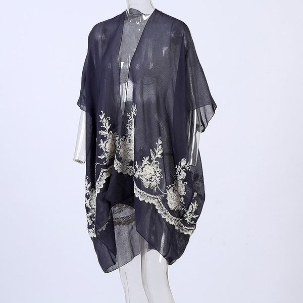 new printed beach blouse bikini swimsuit positioning flower beach blouse holiday robe skirt, Blue;gray
new printed beach blouse bikini swimsuit positioning flower beach blouse holiday robe skirt, Blue;gray
