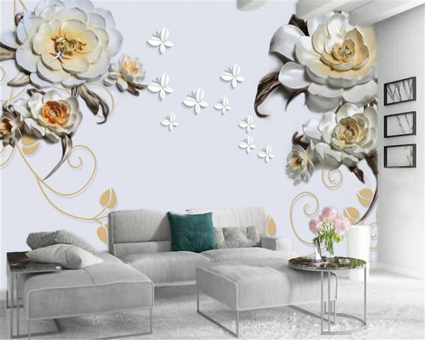 wallpaper 3d simple and elegant 3d embossed delicate flowers custom european style digital printing moisture-proof wall paper
wallpaper 3d simple and elegant 3d embossed delicate flowers custom european style digital printing moisture-proof wall paper
