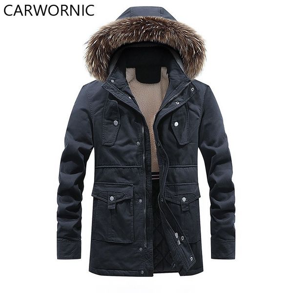 carwornic winter men's warm parkas casual thick fleece cotton coat long male jackets hooded coats mens solid brand clothing, Black
carwornic winter men's warm parkas casual thick fleece cotton coat long male jackets hooded coats mens solid brand clothing, Black