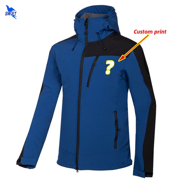 custom print hoodie softshell jacket men windser waterproof hiking clothing outdoor sport winter fishing hunting ski coats, Blue;black
custom print hoodie softshell jacket men windser waterproof hiking clothing outdoor sport winter fishing hunting ski coats, Blue;black