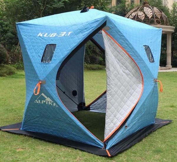 3-4 person ice fishing tent cotton thicken waterproof insulated -up portable ice fishing shelter w/ 2 doors
3-4 person ice fishing tent cotton thicken waterproof insulated -up portable ice fishing shelter w/ 2 doors
