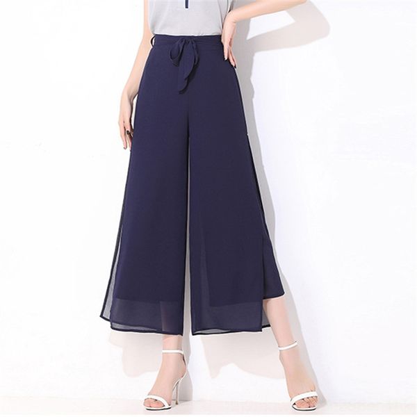 chiffon split leggings women's summer trousers tight da ma qun leggings 2019 high waist feel thin casual loose ankle-length pants large, Blue
chiffon split leggings women's summer trousers tight da ma qun leggings 2019 high waist feel thin casual loose ankle-length pants large, Blue