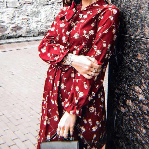 2020 korean women chiffon dress summer vintage print elegant long sleeve floral long dress boho vestidos office empire clothing, Black;gray
2020 korean women chiffon dress summer vintage print elegant long sleeve floral long dress boho vestidos office empire clothing, Black;gray