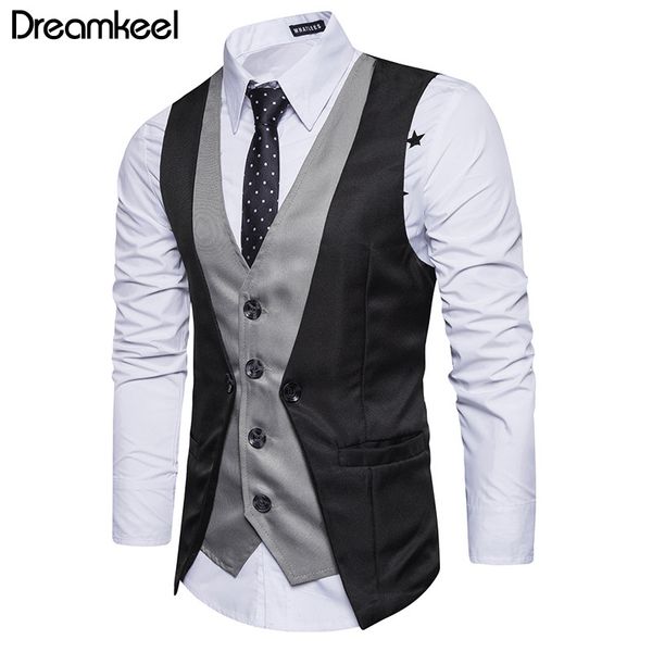 2019 dreamkeel mens suits vest new male boys popular selling fashion business casual wear men waistcoat clothing y, Black;white
2019 dreamkeel mens suits vest new male boys popular selling fashion business casual wear men waistcoat clothing y, Black;white