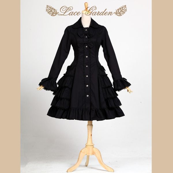black audrey hepburn trench coat vintage style long flare sleeve lolita coat by lace garden, Tan;black
black audrey hepburn trench coat vintage style long flare sleeve lolita coat by lace garden, Tan;black