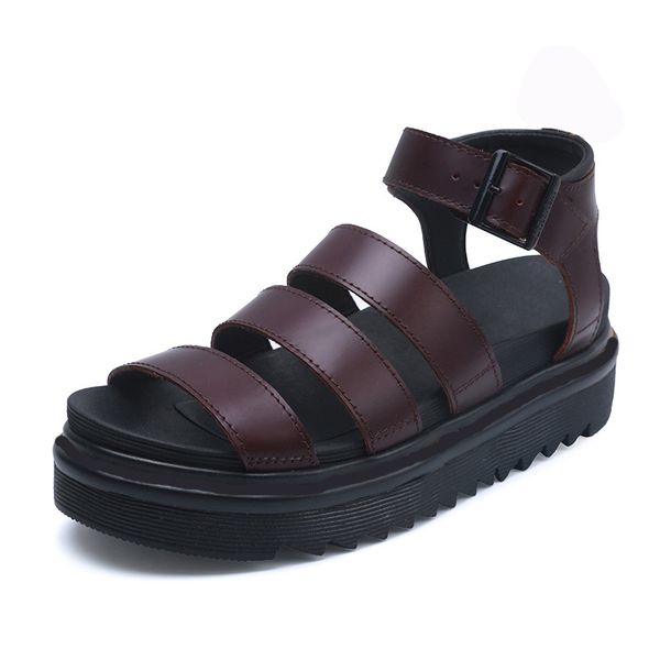 genuine leather matte luxury designer women sandals fashion open-toed 5.5cm platform summer gladiator sandals black size 35-40
genuine leather matte luxury designer women sandals fashion open-toed 5.5cm platform summer gladiator sandals black size 35-40