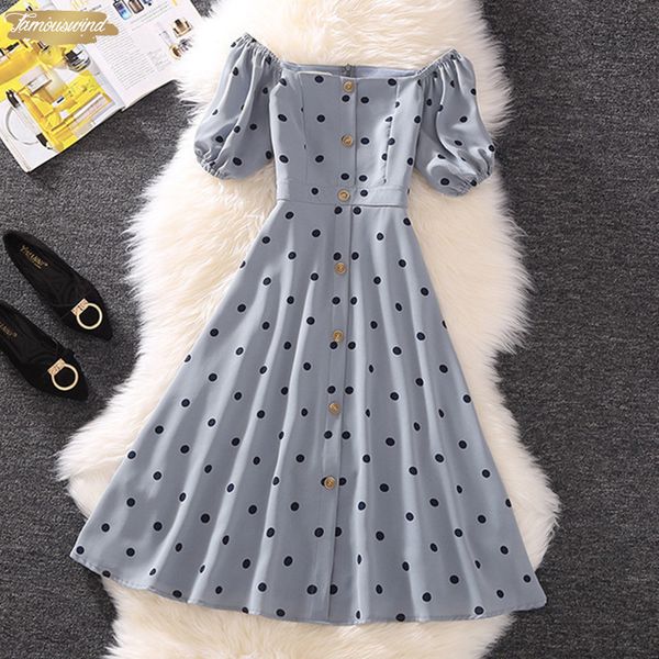 dress summer 2019 women elegant blue beach dot print square collar a line slim mid calf long casual dress vacation, Black;gray
dress summer 2019 women elegant blue beach dot print square collar a line slim mid calf long casual dress vacation, Black;gray