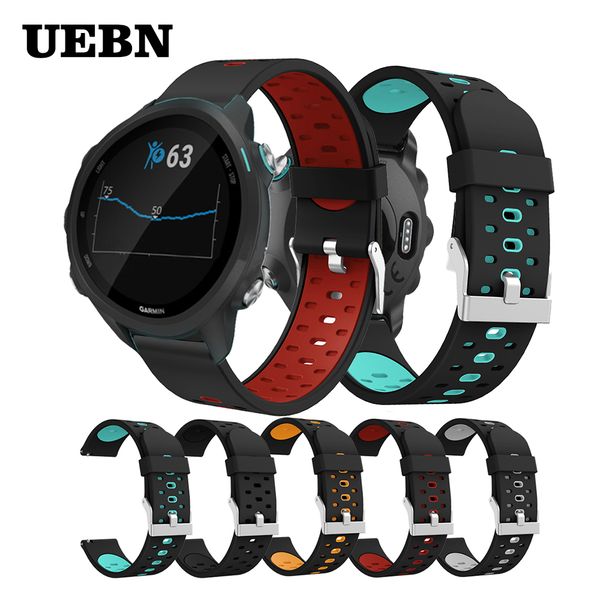 uebn 20mm silicone sport band for for garmin forerunner 245m 645 music strap vivoactive 3 hr venu move 3 watchbands, Black;brown
uebn 20mm silicone sport band for for garmin forerunner 245m 645 music strap vivoactive 3 hr venu move 3 watchbands, Black;brown