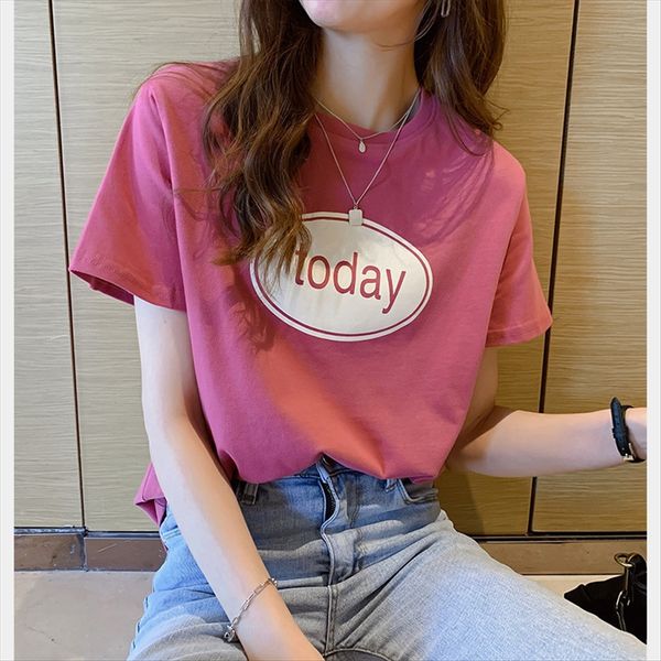 hong kong chao brand hong kong chao brand short-sleeved t-shirt female 2020 summer loose letter printing pink top, White
hong kong chao brand hong kong chao brand short-sleeved t-shirt female 2020 summer loose letter printing pink top, White