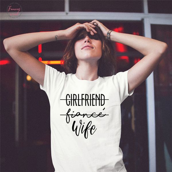 new t shirt girlfriend fiance wife t shirt spandex engagement gift harajuku slogan t shirt married women honeymoon tee, White
new t shirt girlfriend fiance wife t shirt spandex engagement gift harajuku slogan t shirt married women honeymoon tee, White