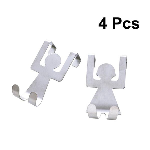 4pc clothes door back hooks stainless steel coat hanging hanger portative back hooks for coat key towel bag organizer
4pc clothes door back hooks stainless steel coat hanging hanger portative back hooks for coat key towel bag organizer