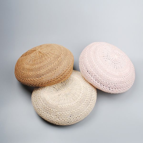 ladies spring and summer fashion berets hats elegant dome fedora hat party girls hats breathable handmade straw, Blue;gray
ladies spring and summer fashion berets hats elegant dome fedora hat party girls hats breathable handmade straw, Blue;gray
