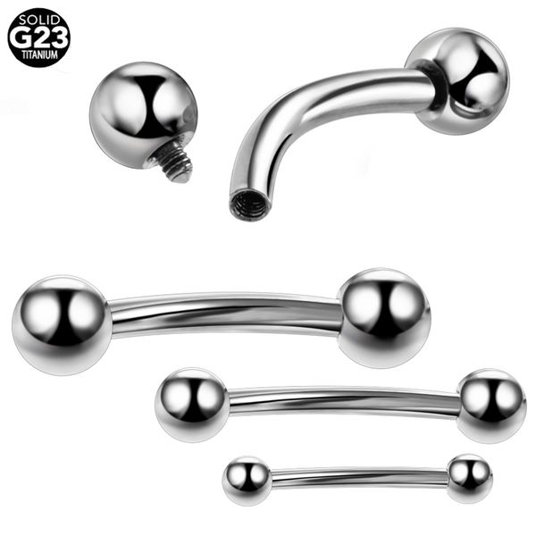1pc 100% titanium eyebrow piercings banana rings silver double ball curved barbell navel piercing belly button ring body jewelry, Slivery;golden
1pc 100% titanium eyebrow piercings banana rings silver double ball curved barbell navel piercing belly button ring body jewelry, Slivery;golden