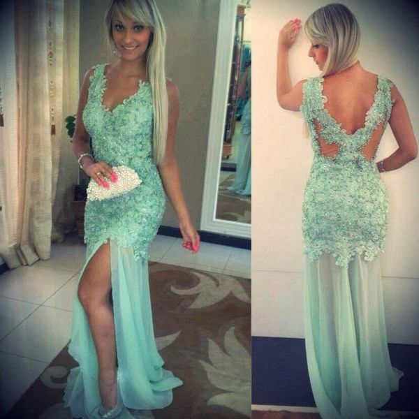 2020 chiffon evening dresses appliques mermaid split side formal prom gowns dresses with beading appliques v-neck floor length, Black
2020 chiffon evening dresses appliques mermaid split side formal prom gowns dresses with beading appliques v-neck floor length, Black