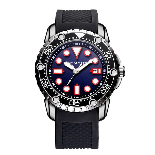 hemsut men's watch black silicone band sport watches men blue 3atm waterproof luminous wrist watch relogio masculino, Slivery;brown
hemsut men's watch black silicone band sport watches men blue 3atm waterproof luminous wrist watch relogio masculino, Slivery;brown