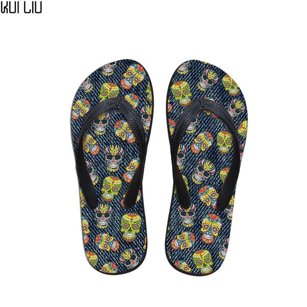 customized fashion flats women flip flops home casual girls rubber summer slippers women denim skull print beach ladies shoes, Black
customized fashion flats women flip flops home casual girls rubber summer slippers women denim skull print beach ladies shoes, Black