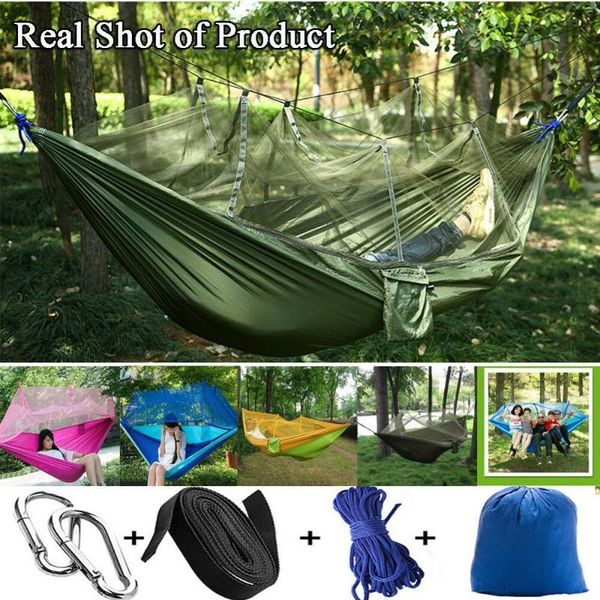 camp furniture double hammock portable ultralight mosquito net parachute with anti-mosquito bites for outdoor camping tent
camp furniture double hammock portable ultralight mosquito net parachute with anti-mosquito bites for outdoor camping tent
