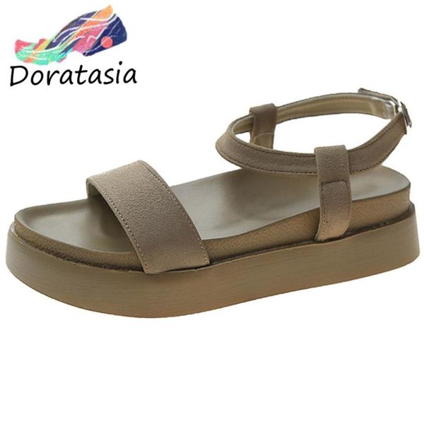 doratasia leisure women solid consise classic shoes 2020 fashion sandals women open toe buckle strap wedges sandals, Black
doratasia leisure women solid consise classic shoes 2020 fashion sandals women open toe buckle strap wedges sandals, Black