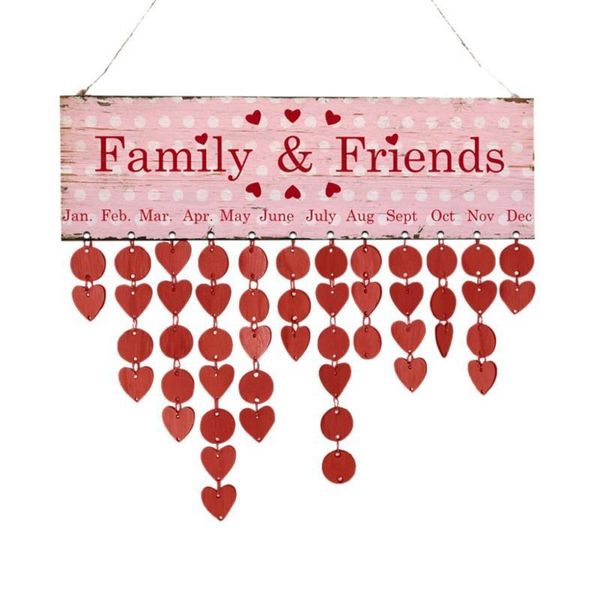 diy sign special date wooden calendar sign plaque family friends birthday anniversary special dates calendar board q