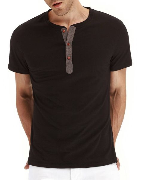 Fashion Breathable Solid Color Summer Mens Tshirt Short Sleeve Button Mens Tees Casual Slim Teenager Tops
Fashion Breathable Solid Color Summer Mens Tshirt Short Sleeve Button Mens Tees Casual Slim Teenager Tops