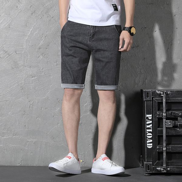 classic summer denim shorts men stretch jeans designer casual distressed knee length trouers 29-44 46, Blue
classic summer denim shorts men stretch jeans designer casual distressed knee length trouers 29-44 46, Blue