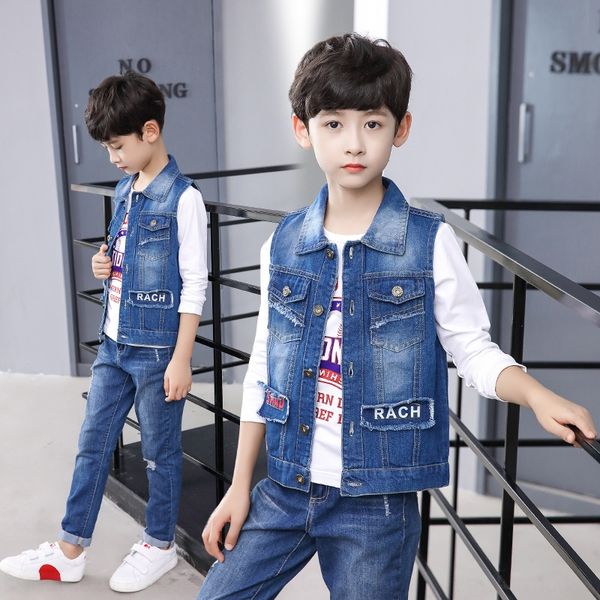 children's boys' denim vest vest waistcoat children short cardigan xiao kan jian autumn in the big boy waistcoat, Camo
children's boys' denim vest vest waistcoat children short cardigan xiao kan jian autumn in the big boy waistcoat, Camo