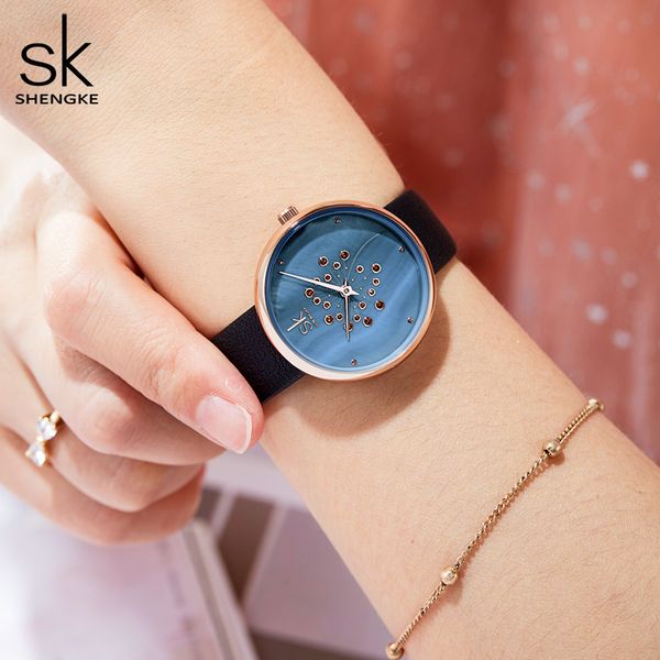 unique dandelion casual lady wristwatch shengke black leather women watches waterproof simple quartz girls gift clock, Slivery;brown
unique dandelion casual lady wristwatch shengke black leather women watches waterproof simple quartz girls gift clock, Slivery;brown