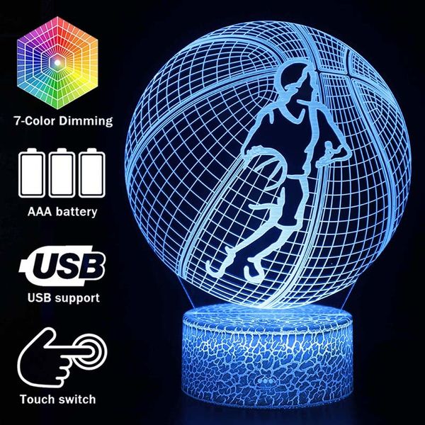 3d illusion basketball theme desk lamp touching led night light home room sports lampen decoration creative table lamps for gift
3d illusion basketball theme desk lamp touching led night light home room sports lampen decoration creative table lamps for gift