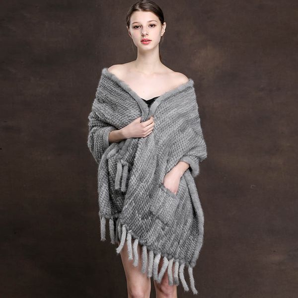 women's fur & faux high quaity real knit shawl poncho jackets women 2021 fashion natural coats for wedding, Black
women's fur & faux high quaity real knit shawl poncho jackets women 2021 fashion natural coats for wedding, Black
